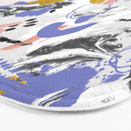 Abstract brush strokes splashes Bath Mat Gallery Image 3