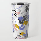 Abstract brush strokes splashes Travel Mug Gallery Image 1
