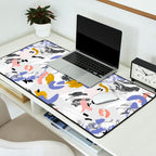 Abstract brush strokes splashes Desk Mat Gallery Image 2