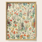Wildflower Diagram // Fleurs II by Adolphe Millot XL 19th Century Science Textbook Artwork Serving Tray Gallery Image 1