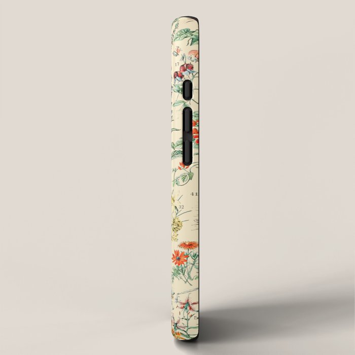 Wildflower Diagram // Fleurs II by Adolphe Millot XL 19th Century Science Textbook Artwork iPhone Case Gallery Image 2