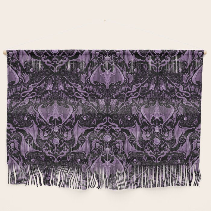 Bats and Beasts (Purple) Wall Hanging Gallery Image 1