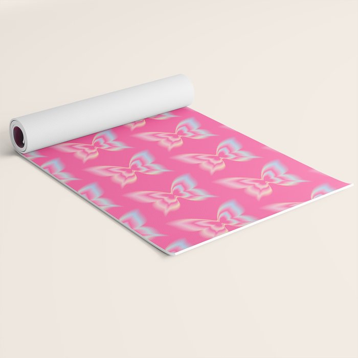y2k pop super butterfly pink Yoga Mat Gallery Image 2