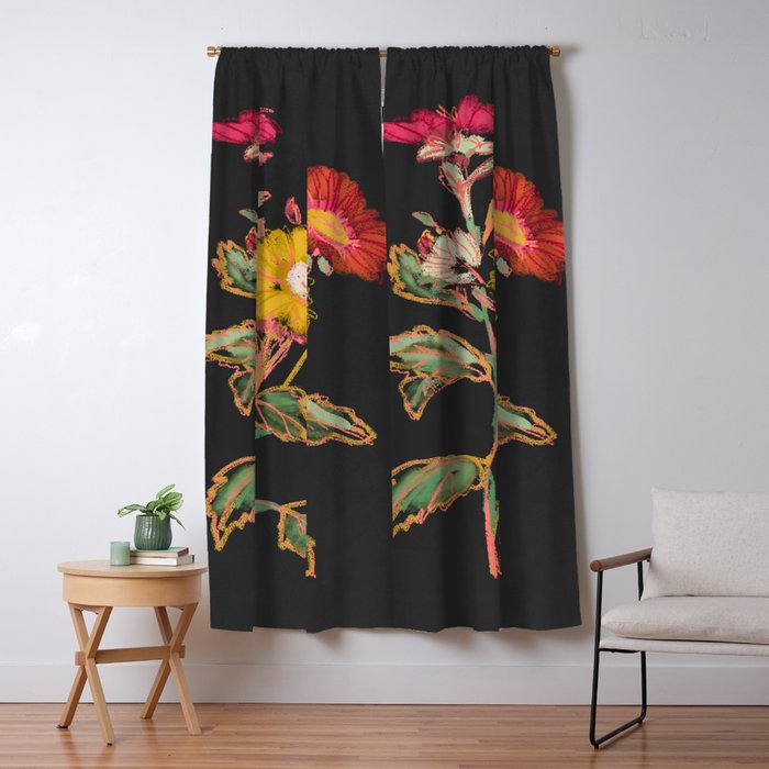 Garden Flowers 9 Window Curtain Gallery Image 5