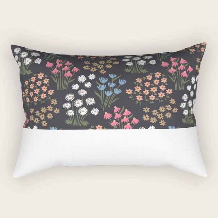 Wildflower Garden Delight Rectangular Pillow Gallery Image 2