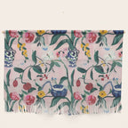 Floral Whimsy on Blush Wall Hanging Gallery Image 1