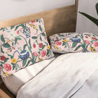 Floral Whimsy on Blush Pillow Sham Gallery Image 2
