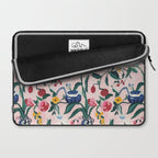 Floral Whimsy on Blush Laptop Sleeve Gallery Image 2