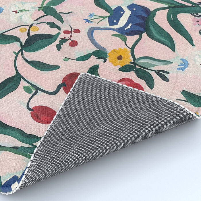 Floral Whimsy on Blush Rug Gallery Image 4