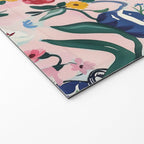 Floral Whimsy on Blush Welcome Mat Gallery Image 2