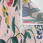 Floral Whimsy on Blush Wall Tapestry Gallery Image 3
