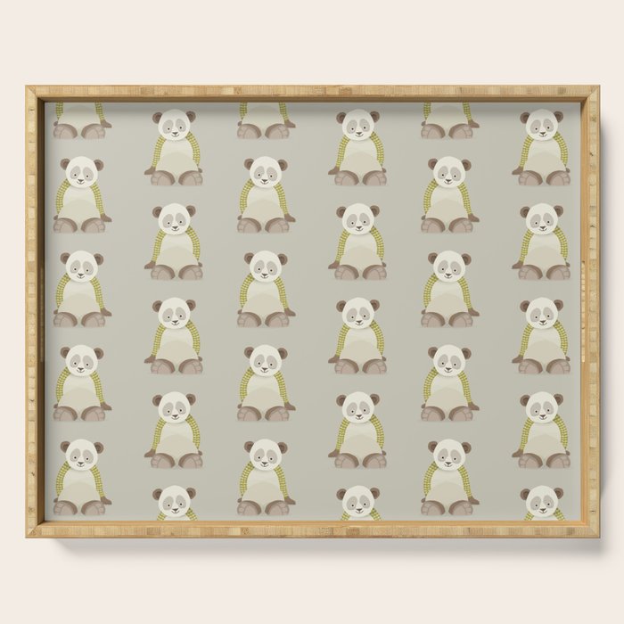 Whimsical Giant Panda Serving Tray Gallery Image 1