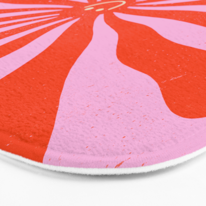 Retro Sun Vintage 70s  Bath Mat Gallery Image 3