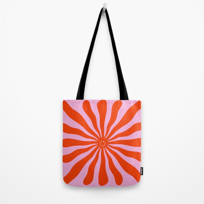 Retro Sun Vintage 70s  Tote Bag Gallery Image 2