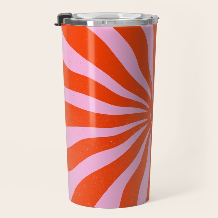Retro Sun Vintage 70s  Travel Mug Gallery Image 3