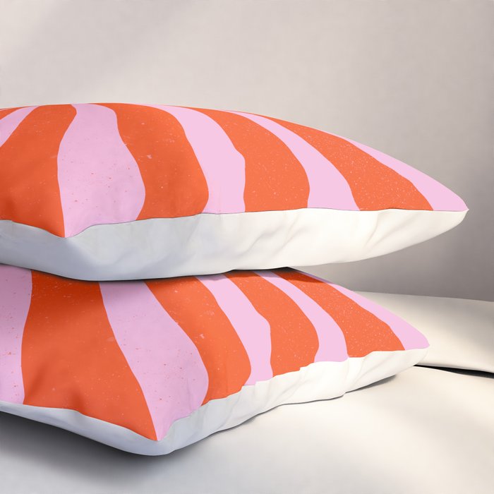 Retro Sun Vintage 70s  Pillow Sham Gallery Image 3