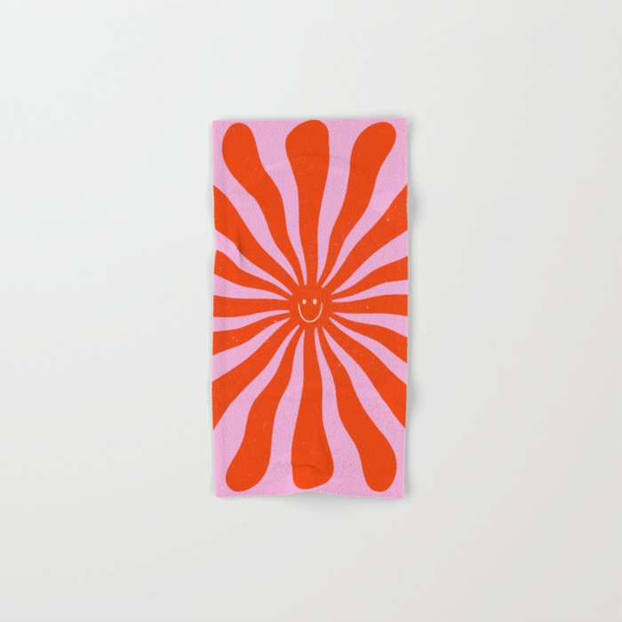 Retro Sun Vintage 70s  Bath Towel Gallery Image 1