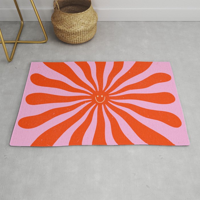 Retro Sun Vintage 70s  Rug Gallery Image 1