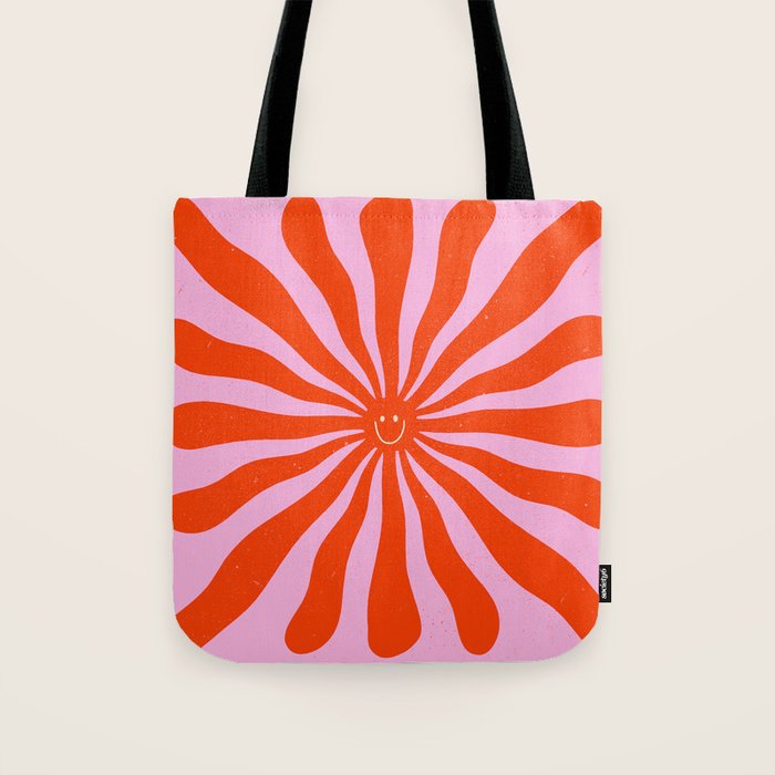 Retro Sun Vintage 70s  Tote Bag Gallery Image 1