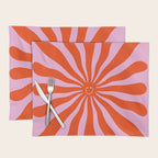 Retro Sun Vintage 70s  Placemat Gallery Image 1