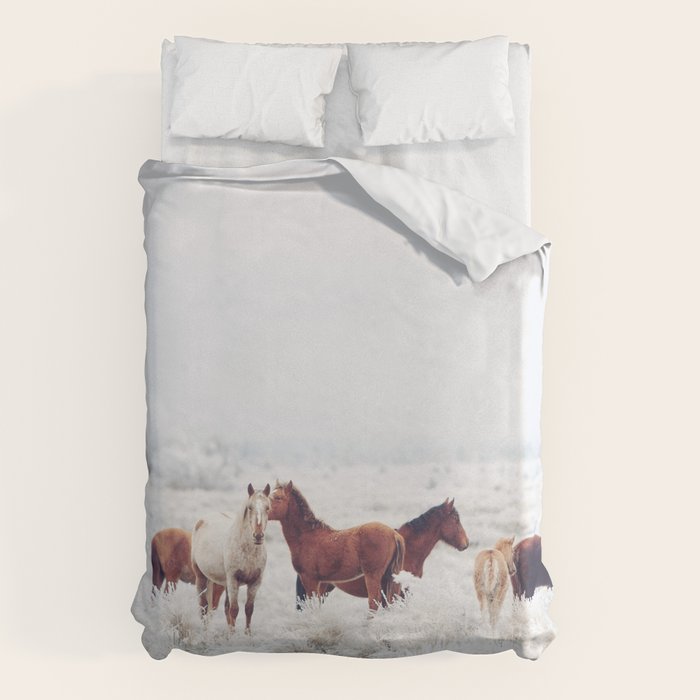 Winter Horseland Duvet Cover Gallery Image 6