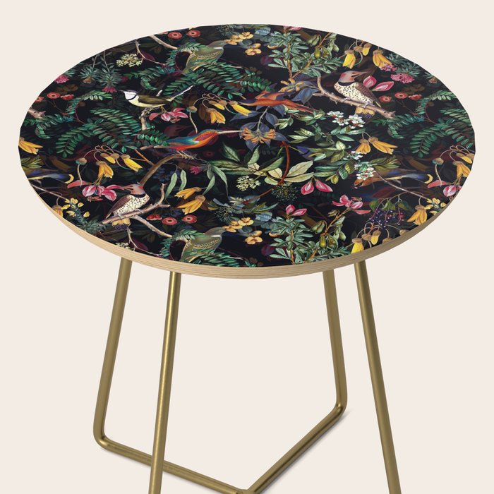 Vintage Jungle Birds Night Garden Side Table Gallery Image 2
