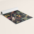 Vintage Jungle Birds Night Garden Yoga Mat Gallery Image 2