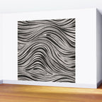 Black & White Irregular Lines Wall Mural Gallery Image 2