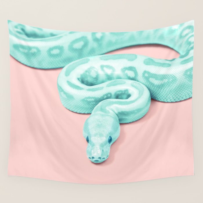 GREEN SNAKE Wall Tapestry Gallery Image 4