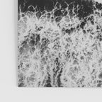 Surfer girls from above in Ericeira Portugal | Ocean wanderlust photography black and white print Poster Gallery Image 3