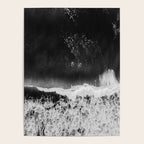 Surfer girls from above in Ericeira Portugal | Ocean wanderlust photography black and white print Poster Gallery Image 4