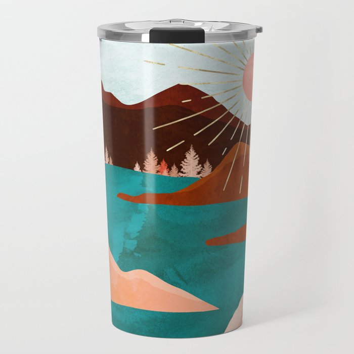 Retro Lake Travel Mug Gallery Image 1