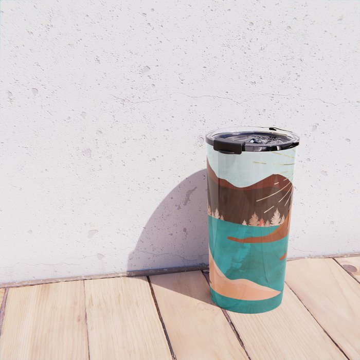 Retro Lake Travel Mug Gallery Image 4
