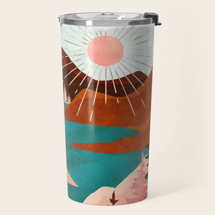 Retro Lake Travel Mug Gallery Image 2