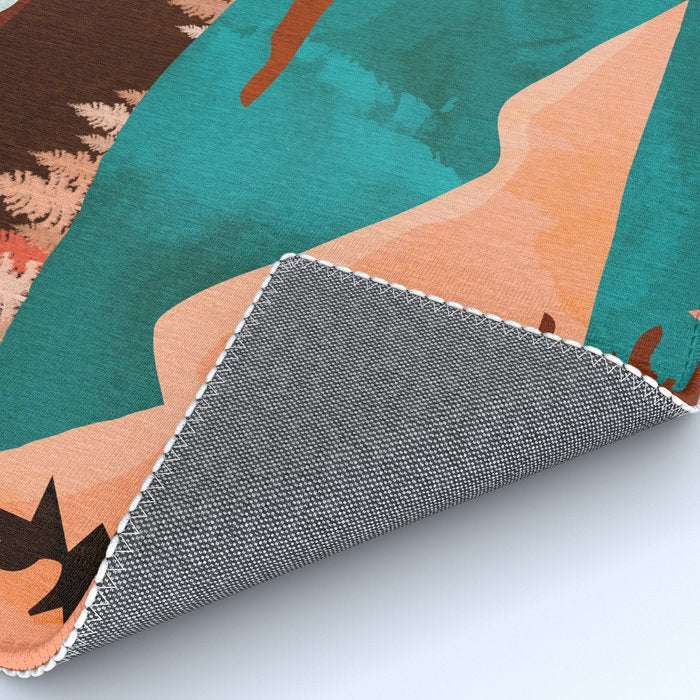 Retro Lake Rug Gallery Image 4