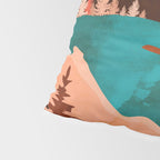 Retro Lake Pillow Sham Gallery Image 4