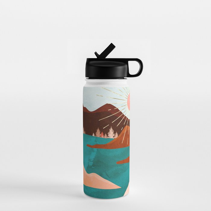 Retro Lake Water Bottle Gallery Image 1