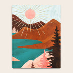 Retro Lake Notebook Gallery Image 4