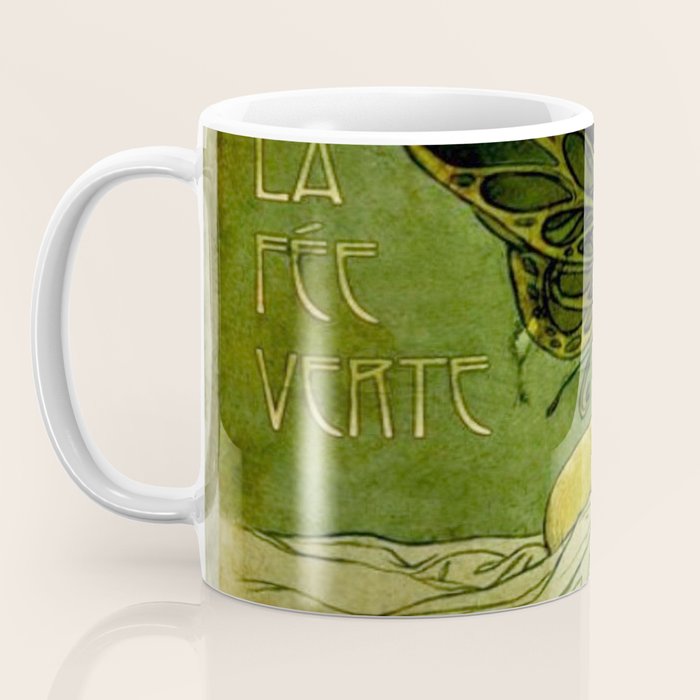 Vintage Parisian Green Fairy Absinthe Alcoholic Aperitif Advertisement Poster Coffee Mug Gallery Image 3