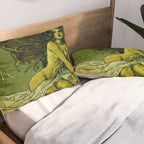 Vintage Parisian Green Fairy Absinthe Alcoholic Aperitif Advertisement Poster Pillow Sham Gallery Image 2