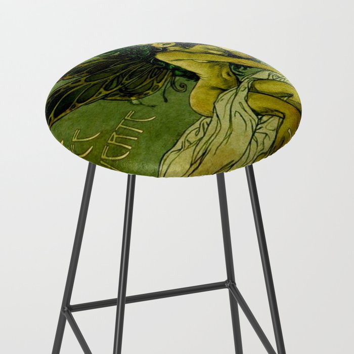 Vintage Parisian Green Fairy Absinthe Alcoholic Aperitif Advertisement Poster Stool Gallery Image 2