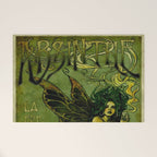 Vintage Parisian Green Fairy Absinthe Alcoholic Aperitif Advertisement Poster Welcome Mat Gallery Image 1