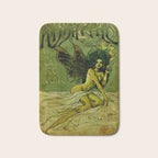 Vintage Parisian Green Fairy Absinthe Alcoholic Aperitif Advertisement Poster Bath Mat Gallery Image 1
