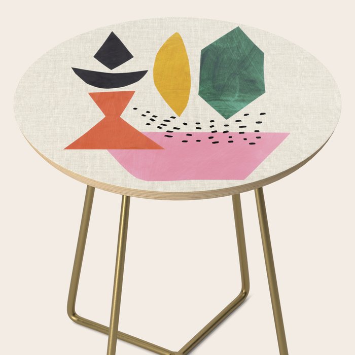 Yellow And Green Shards Side Table Gallery Image 2