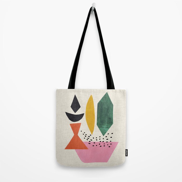 Yellow And Green Shards Tote Bag Gallery Image 2
