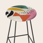 Yellow And Green Shards Stool Gallery Image 2