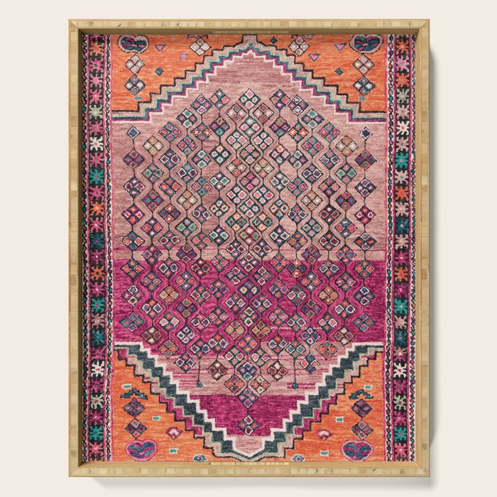 Traditional Moroccan Berber Artwork Design E17 Serving Tray Gallery Image 1