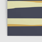Stripes Abstract, Yellow, Teal, Navy Blue Poster Gallery Image 3