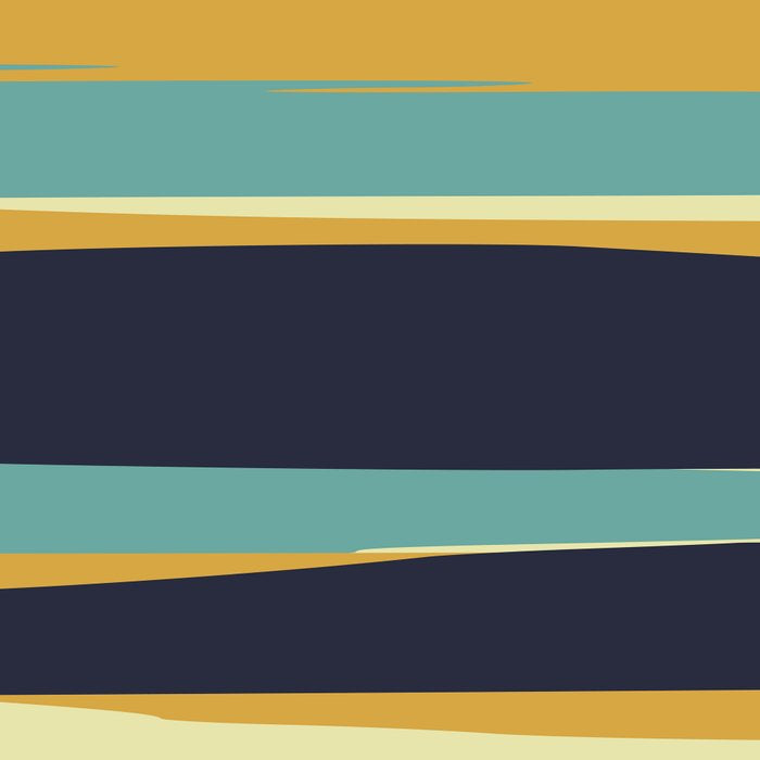 Stripes Abstract, Yellow, Teal, Navy Blue Coffee Mug Gallery Image 2