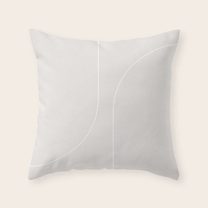 Modern Minimal Line Abstract XLIII Throw Pillow Gallery Image 6